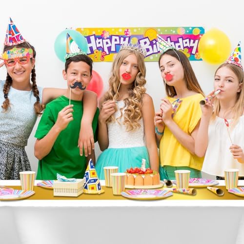 CXPSINC 54 Inch X 100 Feet Plastic Table Cover Roll Disposable Tablecloth with Slide Cutter for All Type/Shape Tables | Party, Banquet, Birthdays, Weddings(White & Glod, 100 Feet)