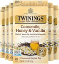 Twinings Camomile, Honey & Vanilla Herbal Tea Bags, 20 CT Box (6 Pack)