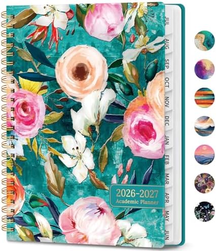 Planner 2026-2027, Weekly & Monthly Academic Calendar, Jul 2026 – Jun 2027