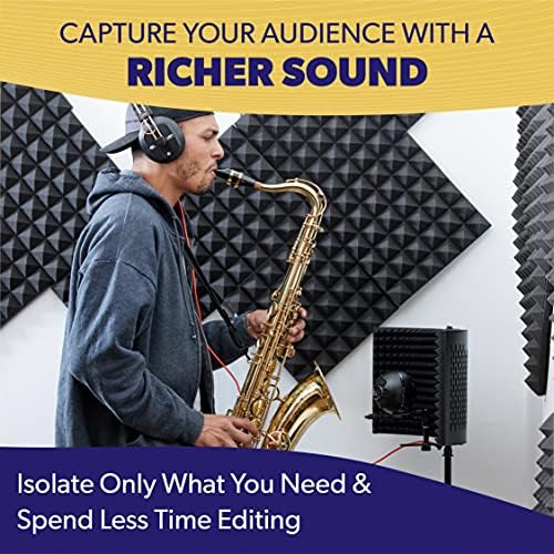 PRO Isolation Shield - Microphone Reflection Filter for Recording - Mic Studio Equipment