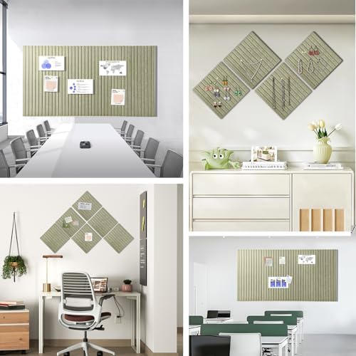 Large Felt Bulletin Board 48" x 24", Sage Green