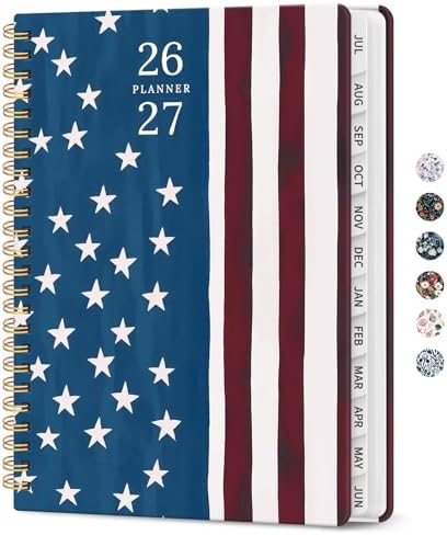 Planner 2026-2027, Monthly & Weekly Jul 2026-Jun 2027 Calendar Planner