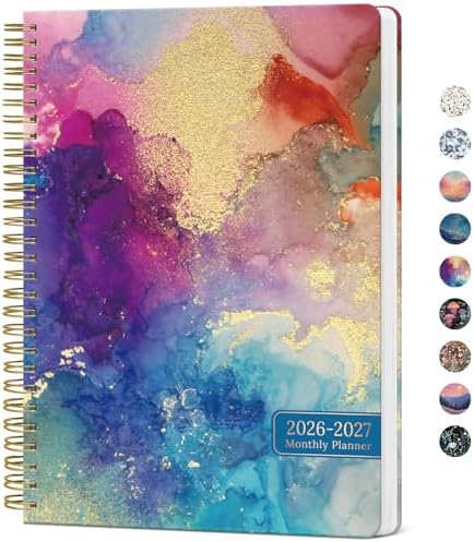 Monthly Planner 2026-2027, 18-Month Aesthetic Calendar, Jul 2026-Dec 2027