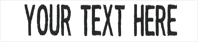 Custom Uniform Name Tapes Solid Colors. Made in The U.S.A. Ships Under 24 Hours. White Fabric, 3.5 Inch Sew on