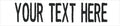Custom Uniform Name Tapes Solid Colors. White Fabric, 4 Inch Hook Fastener (Uniform Ready Fastener)