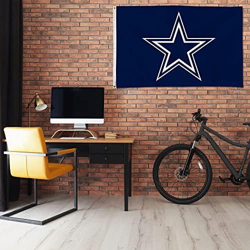 NFL Rico Industries Standard 3' x 5' Banner Flag Single Sided - Indoor or Outdoor - Home Décor