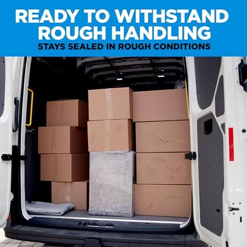 Scotch Heavy Duty Shipping Packing Tape, Clear, Shipping and Packaging Supplies, 1.88 in. x 54.6 yd., 1 Tape Roll, (Pack of 2)