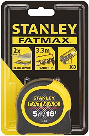 Stanley FATMAX Classic Tape with Blade Armor, 5m/16ft