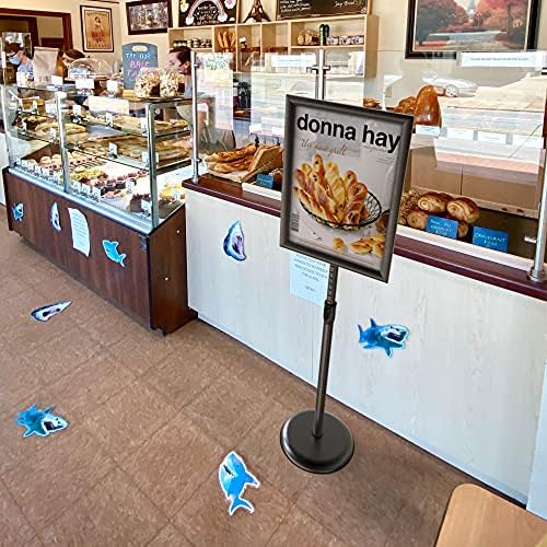 GUOHONG 2Pack Sign Stand 11x17 Inch, Adjustable Floor Standing Sign Holder