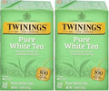 Twinings White Tea, 100% Natural Fujian Chinese Tea with a Light & Fresh Delicate Flavor, White Tea - Box of 20 Tea Bags (Pack of 2)