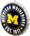 foco NCAA Team Logo Metal Bottle Cap Hanging Wall Sign