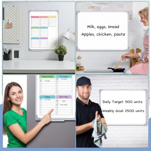 Lincia 16" x 12" Magnetic to Do List Whiteboard, Weekly Planner, Pleochroic