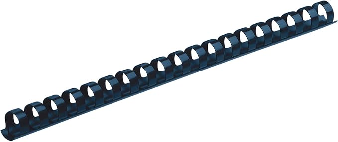 Fellowes A4 10 mm Plastic Binding Combs for Comb Binding Machine, Binds 41 to 55 Pages, Black, Pack of 100