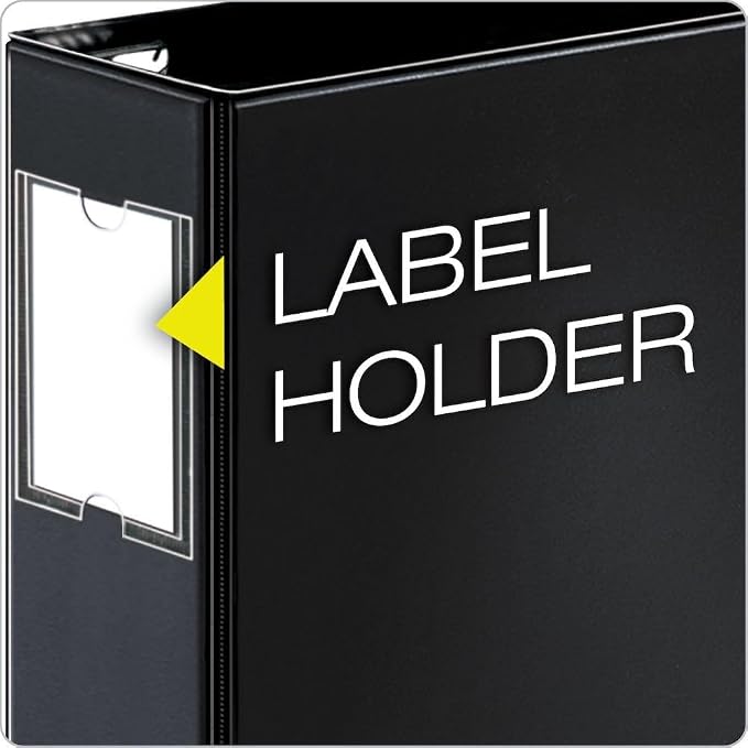 Cardinal 12122 Premier Easy Open 11 x 17 Locking Slant-D Ring Binder, 1 1/2" Cap, Black