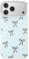 PopSockets iPhone 17 Pro Max Phone Case with MagSafe- Tiny Bows | Magnetic, Wireless Charging, Camera & Drop Protection, Bow, Phone, Women