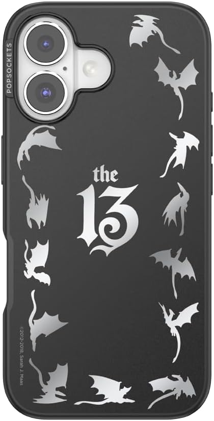 PopSockets iPhone 16 Phone Case with MagSafe, Wireless Charging Compatible, Dragon - The 13