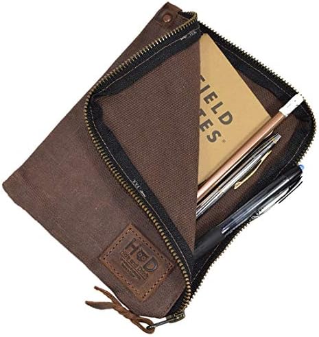 Hide & Drink, Scribbler Case for Notebook Handmade from Waxed Canvas (Honey Bourbon)