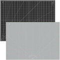 Headley Tools Thickened 36 x 48 Inch Self Healing Sewing Cutting Mat, A0 Rotary Cutting Sewing Mat for Crafts, Double Sided 5-Ply Table Cutting Board for Fabric Quilting Leather Hobby, (Grey/Black)