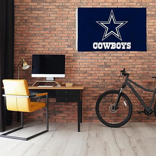 NFL Rico Industries Standard 3' x 5' Banner Flag Single Sided - Indoor or Outdoor - Home Décor