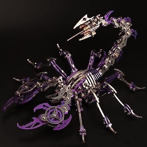 3D Metal Puzzles for Adults, Metal Model Kits Scorpion Metal Building Kit