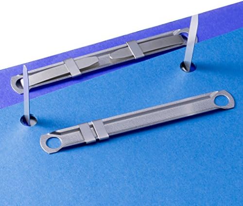 Officemate Premium Prong Fasteners, Complete Set, 1 Inch, Box of 50 Office Paper Clamp (99710), Silver