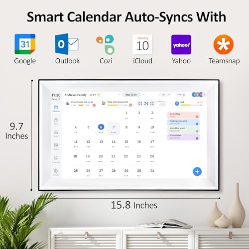15.6“ Smart Digital Calendar Smart Electronic Planner Calendar Sync