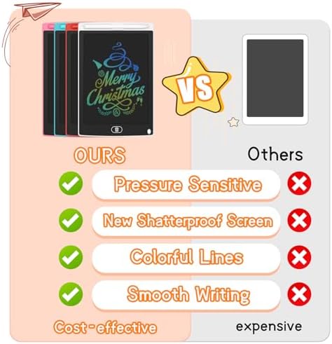 LCD Writing Tablet for Kids with String 16 Pack 8.5"