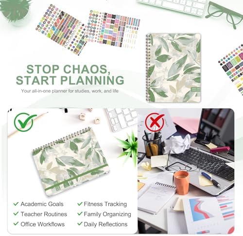 Planner 2026-2027, Weekly and Monthly Academic Planner, July 2026 - June 2027, Hardcover Calendar Agenda Book for School Year Planning, School Supplies for Teacher and Student, Letter Size(8.5'' x 11'')