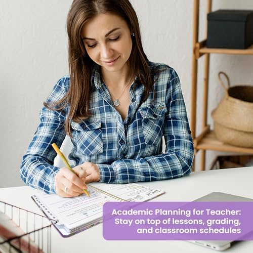 Planner 2026-2027, Jul 2026-Jun 2027 Academic Monthly & Weekly Planner | 6.3" x 8.5" Hardcover Calendar Planner for Women, Spiral Organizer with tabs, School Office Home Supplies, Wisteria Lane