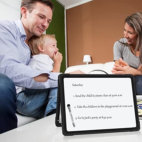 Small Dry Erase White Board Double-Sided Magnetic Portable White Board Desktop Foldable Tabletop Whiteboard Easel for Home, Office, Classroom