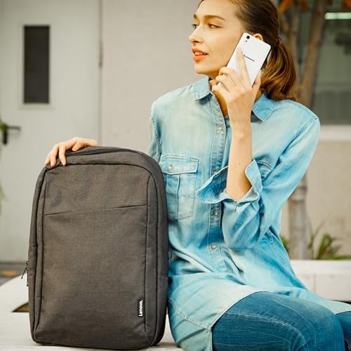 Lenovo Laptop Backpack B210, 15.6-Inch Laptop/Tablet, Durable, Water-Repellent, Lightweight, Clean Design, Sleek for Travel, Business Casual or College, GX40Q17225, Black