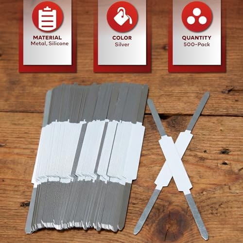 XFasten Self Adhesive Fasteners 2 Inch Capacity 500-Pack Archival-Grade Two Prong Paper Fasteners 2 Inch for Metal File Fastening, Folders, Medical Reports, Thick Paper Stacks, and Folder Accessories