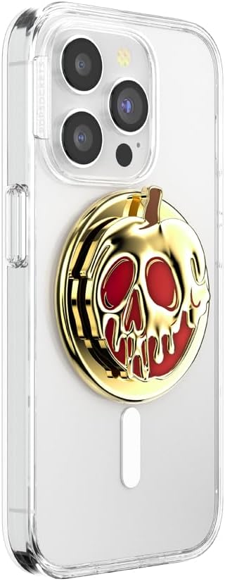 PopSockets Phone Grip for MagSafe, Magnetic Holder- Poison Apple | Removable, For Kindle / Android / iPhone, With Magnet, Disney, Mickey Mouse, Minnie, Enamel, Designs