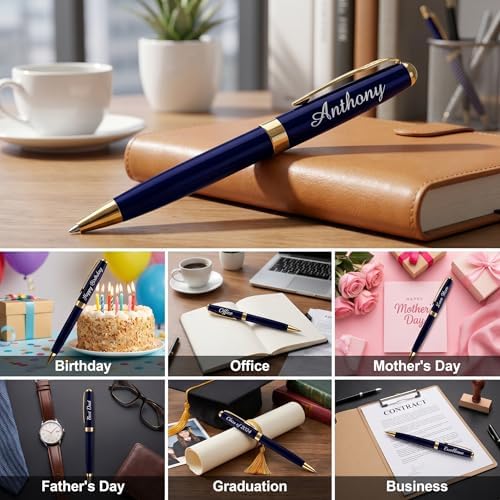 Ancolo Personalized Luxury Ballpoint Pens - for Friends Business Office