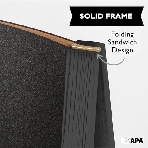 Ilyapa A Frame Chalk Board Easel Sign 20x40 in - Sandwich Signs Outdoor