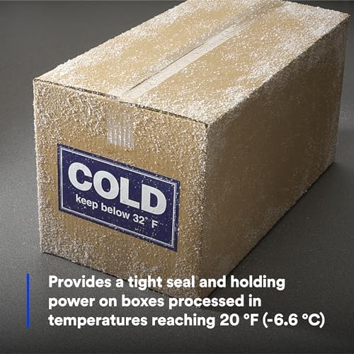 Scotch High Tack Box Sealing Tape 311+, Cold Shipping, Freezer Storage, Clear Color, 48 mm x 100 m, 36/Case