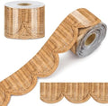 Zonon 65.6 Feet Rattan Bulletin Board Border Trim Farmhouse Classroom Decor