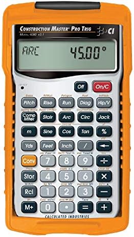 Calculated Industries Construction Master Pro Trig Advanced Construction Math Feet-Inch-Fraction Calculator & Construction Master Pro-Desktop Advanced Construction Math Feet-Inch-Fraction Calculator