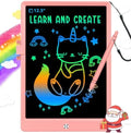BUKEBU LCD Writing Tablet,12.5 inch Colorful Doodle Board for Kids (Pink)