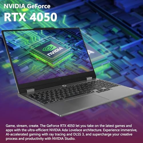 Lenovo LOQ Gaming Laptop | 15.6" FHD IPS 144Hz (100% sRGB G-SYNC) | AMD Ryzen 5 7235HS | 16GB DDR5 1TB SSD | NVIDIA GeForce RTX 4050 6GB | Backlit Wi-Fi 6 Privacy Camera Win11 Pro w/DLCA Accessory