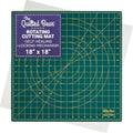 The Quilted Bear Rotating Cutting Mat 18" x 18" - Square 360° Rotating Self Healing Mat with Innovative Locking Mechanism for Quilting & Sewing Your Choice of Colours Available! (Green)