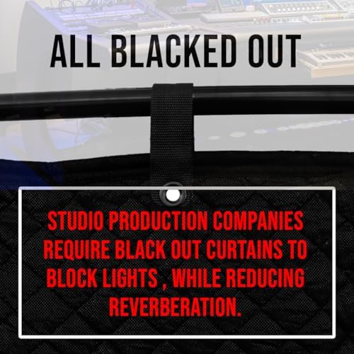 Boxer BXR 2 Pack XL Pro Studio Sound Dampening Blanket 96" x 80" - Thicker - Metal Grommets - Light Blocker, Acoustic Treatment Blanket, Insulated, Sound Reducing