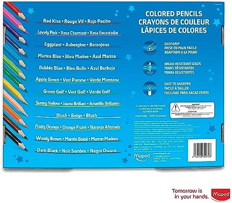 Maped - Color'Peps - Triangular colored pencils - 240 count