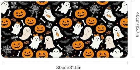 Britimes Large Mouse Pad, Mouse Pad, 31.5 x 15.7 Inch, Halloween Skeleton