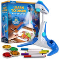 Blue Marble Learn to Draw Projector for Kids with Tracing Images | 4 Image Discs, 25 Animals and Creatures, 9 Colorful Markers, Art Projector for Tracing, Step-by-Step Tutorial, Easy Storage