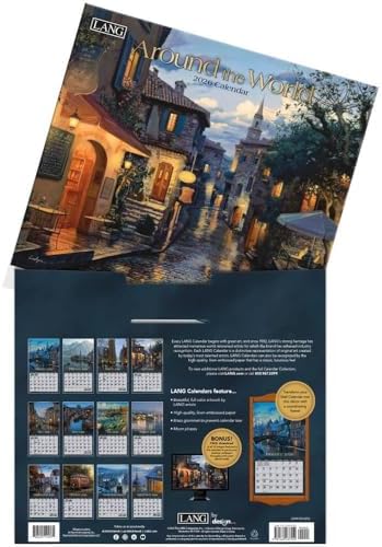 Lang, Around the World 2026 Wall Calendar by Evgeny Lushpin, 13.4'' X 12'', 12-Month Calendar with Stapled Binding