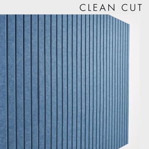 VIVELDA Large Bulletin Board 48x36- Office Wall Organizer to Replace Your Old Cork Boards for Walls for Office Decor -12-Pack Felt Wall Panels to Use in Home Office Decor, Classroom Decor (Slat Blue)