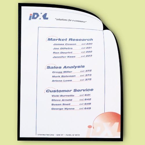 C-Line Magnetic Cubicle Keepers Display Holders, 9.2 x 11.69, Magnetic Mount, Clear, 25/Pack