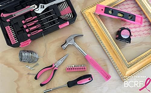 Apollo Tools 39 Piece General Household Tool Set, Pink DT9711P