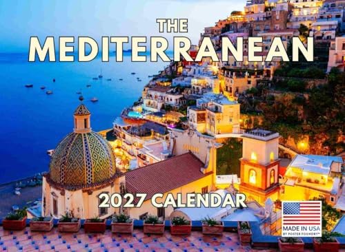 Mediterranean Calendar 2027 Monthly Wall Calender 12 Month